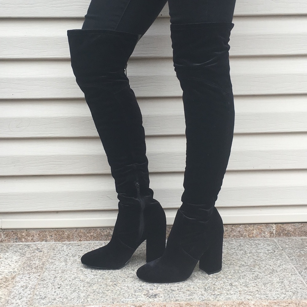 NWT black over-the-knee boots